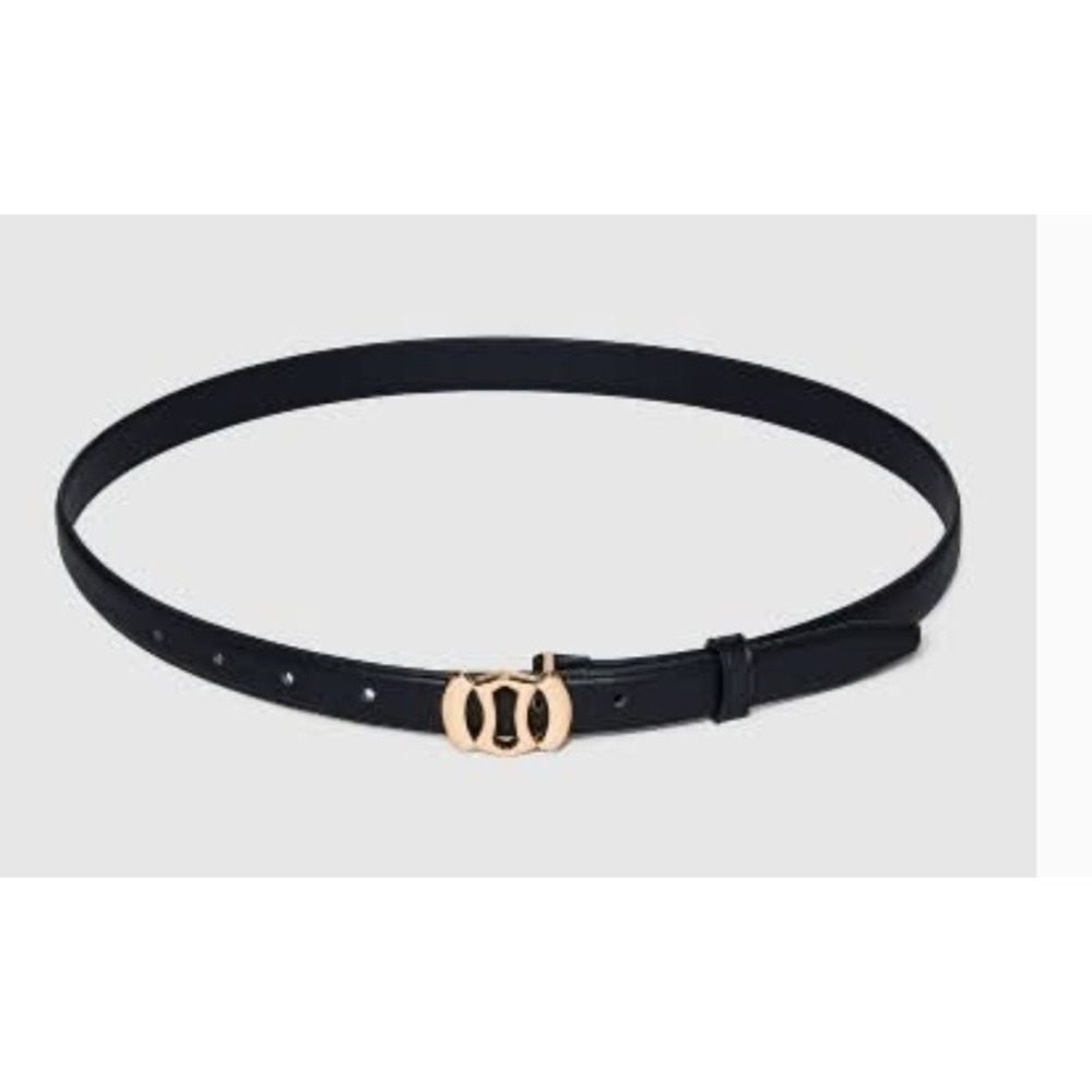 NWT: Women's Plaque Belt - a New Day™ Skinny with Buckle Black size L